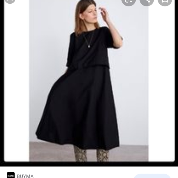 oversized black dress